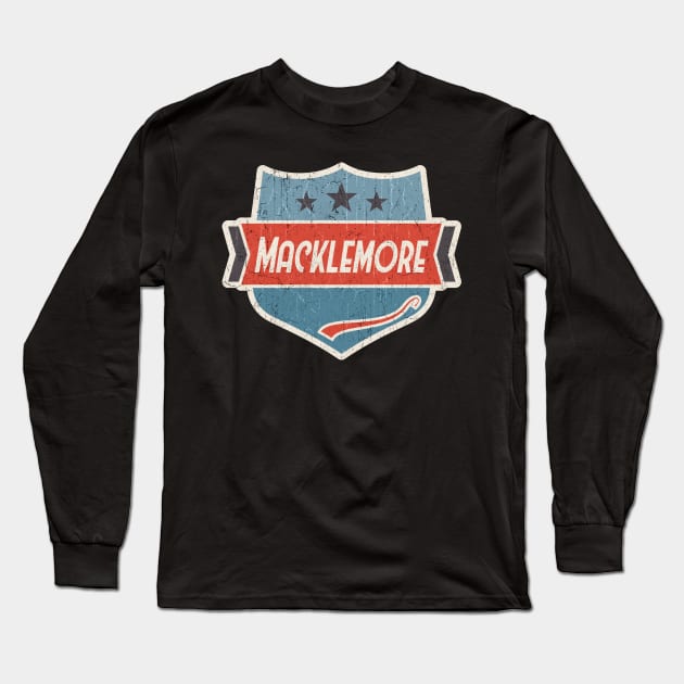 Macklemore vintage art Long Sleeve T-Shirt by KOKOS PAPA